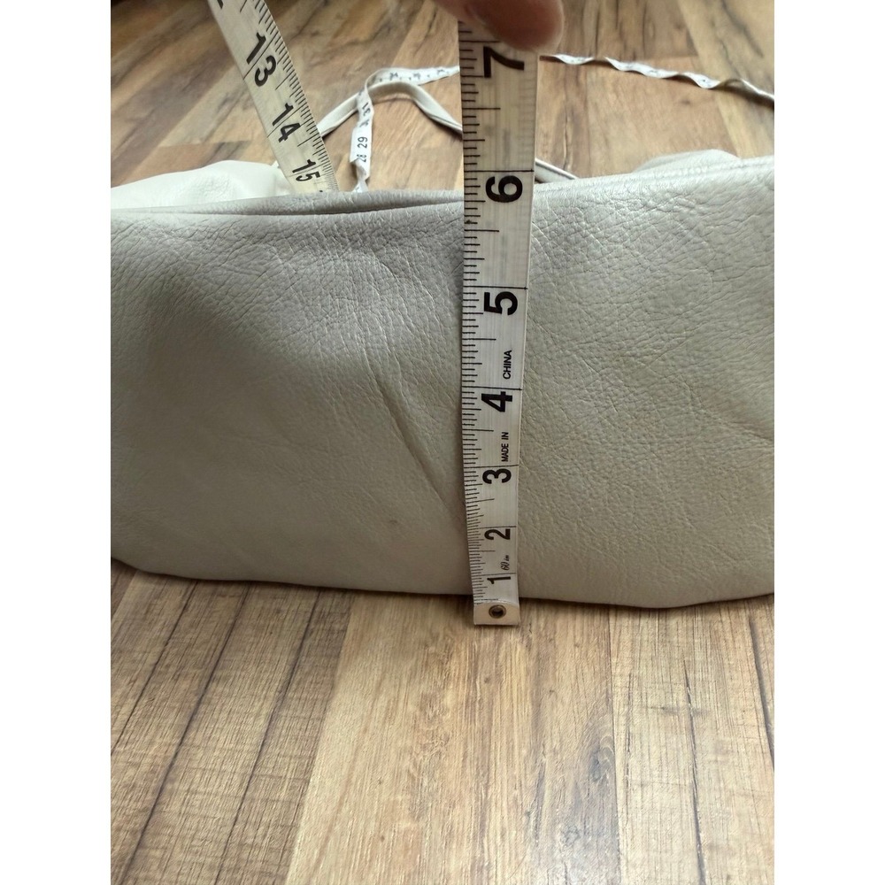 HOBO International Gray Leather Pleated Shoulder Bag Slouchy Purse Dust Bag - Picture 9 of 9